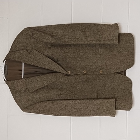 Ermengildo Zegna Made in Switzerland Wool Tweed Sport Coat Suit Jacket Lined - Picture 1 of 15